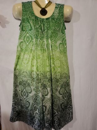 Picture of Beautiful Green Shoreline  Beach Cover Up Dress  One Size Fits Most Medium Large