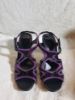 Picture of Black and Purple hcs Heel Sandals Size 37/6.5