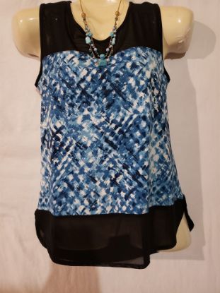 Picture of Blue Trisisto Blouse Size S