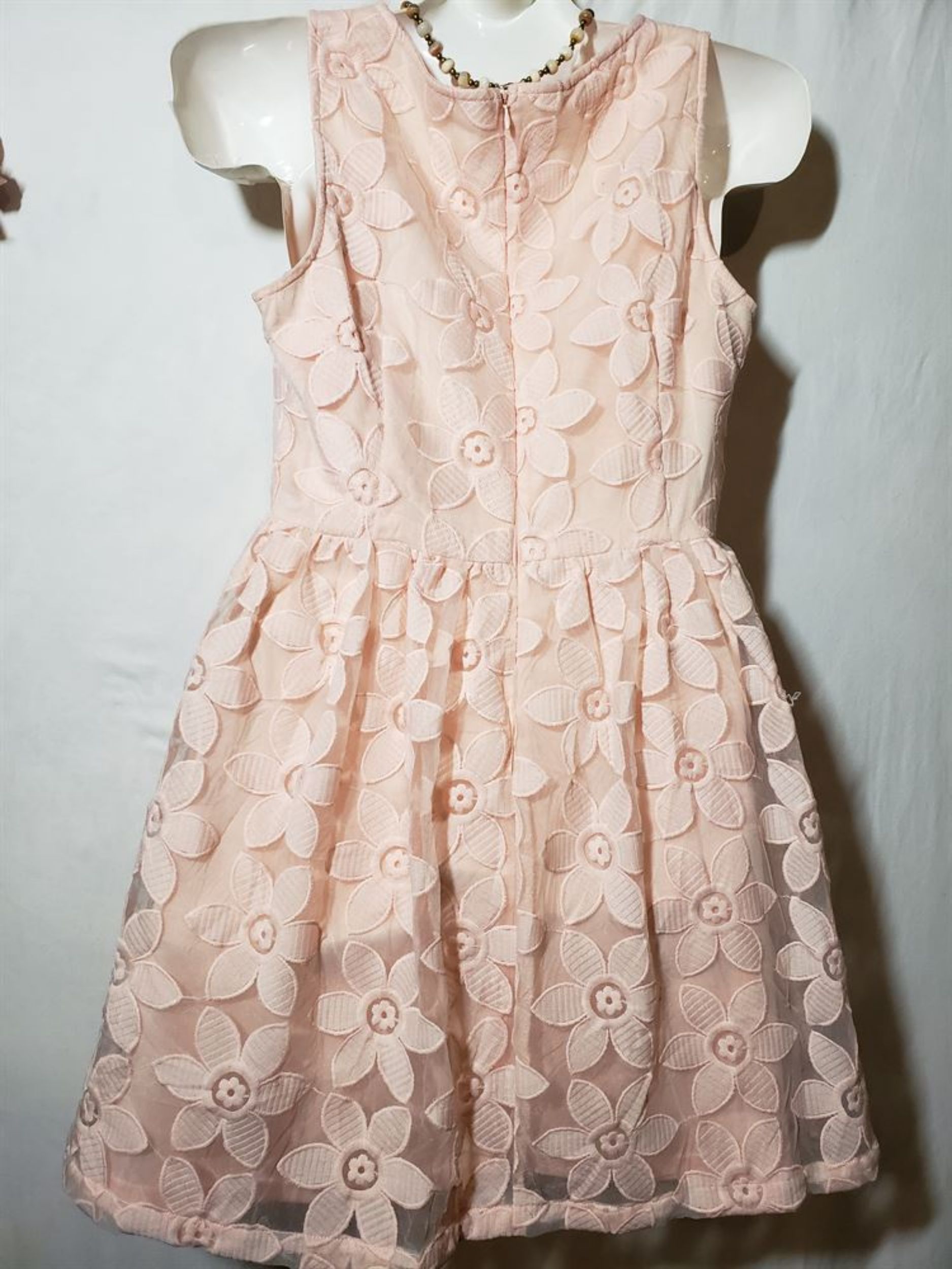 Size Small Cream and Pink Dress