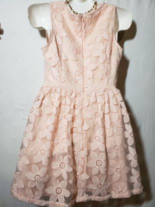 Picture of Cream and Pinkish Dress Like New Size Small