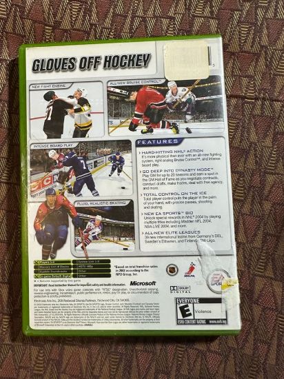 NHL 2004 Xbox Game