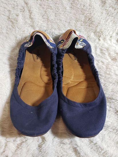 Canvas ballet flats size 8