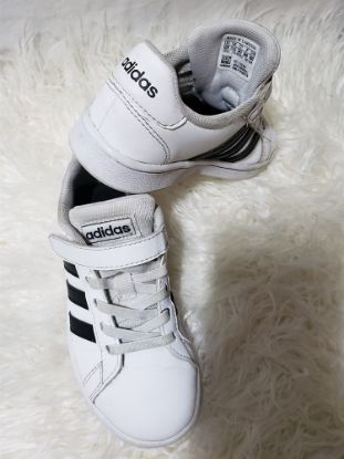 Picture of White Kids Adidas Size 12K