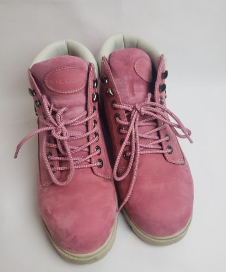 Picture of NY Lug Co. Lugz Boots - Pink & White Work Boots, Size US 8.5 / EU 40