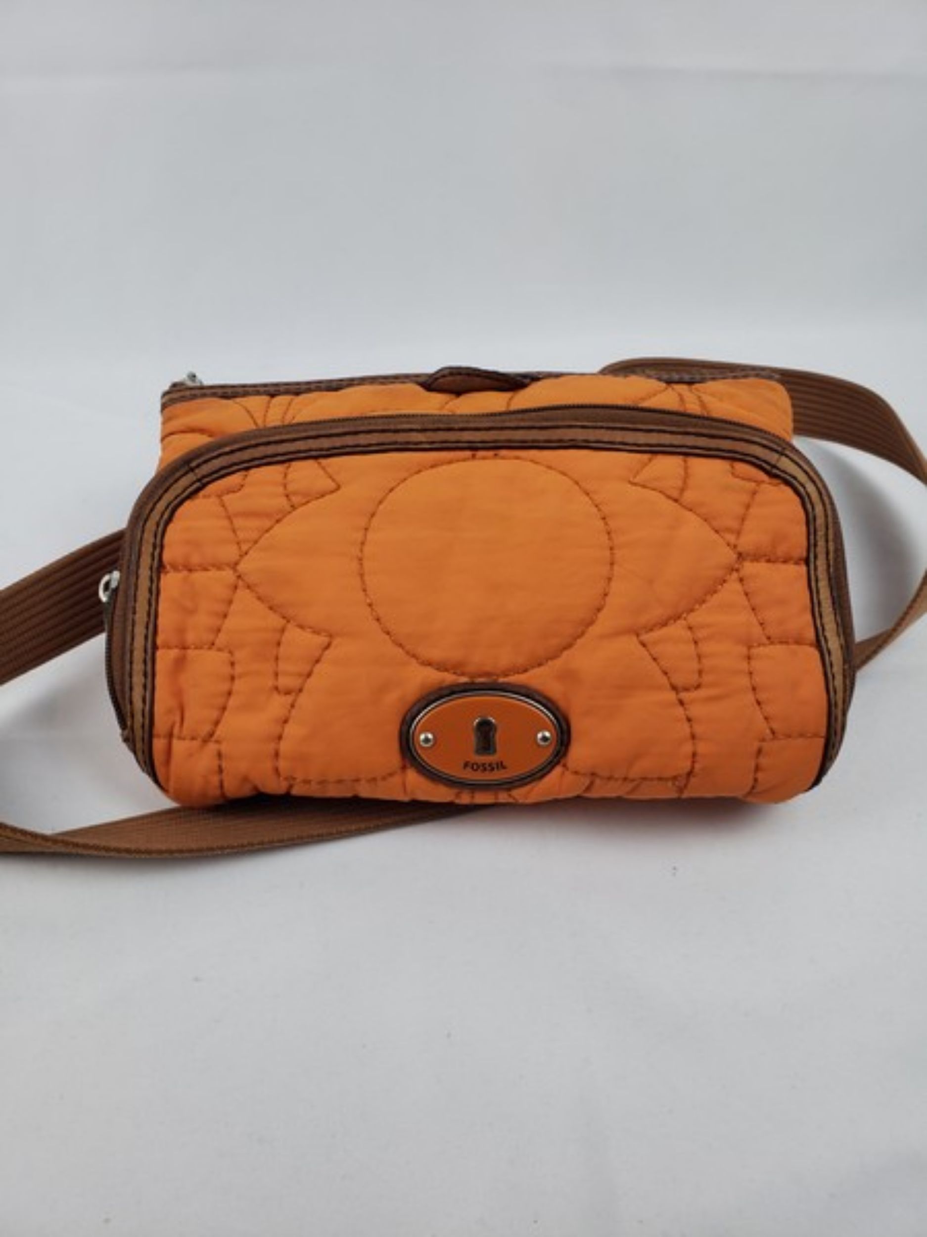 Picture of Fossil Crossbody Shoulder Bag in Orange | Stylish & Functional Everyday Accessory