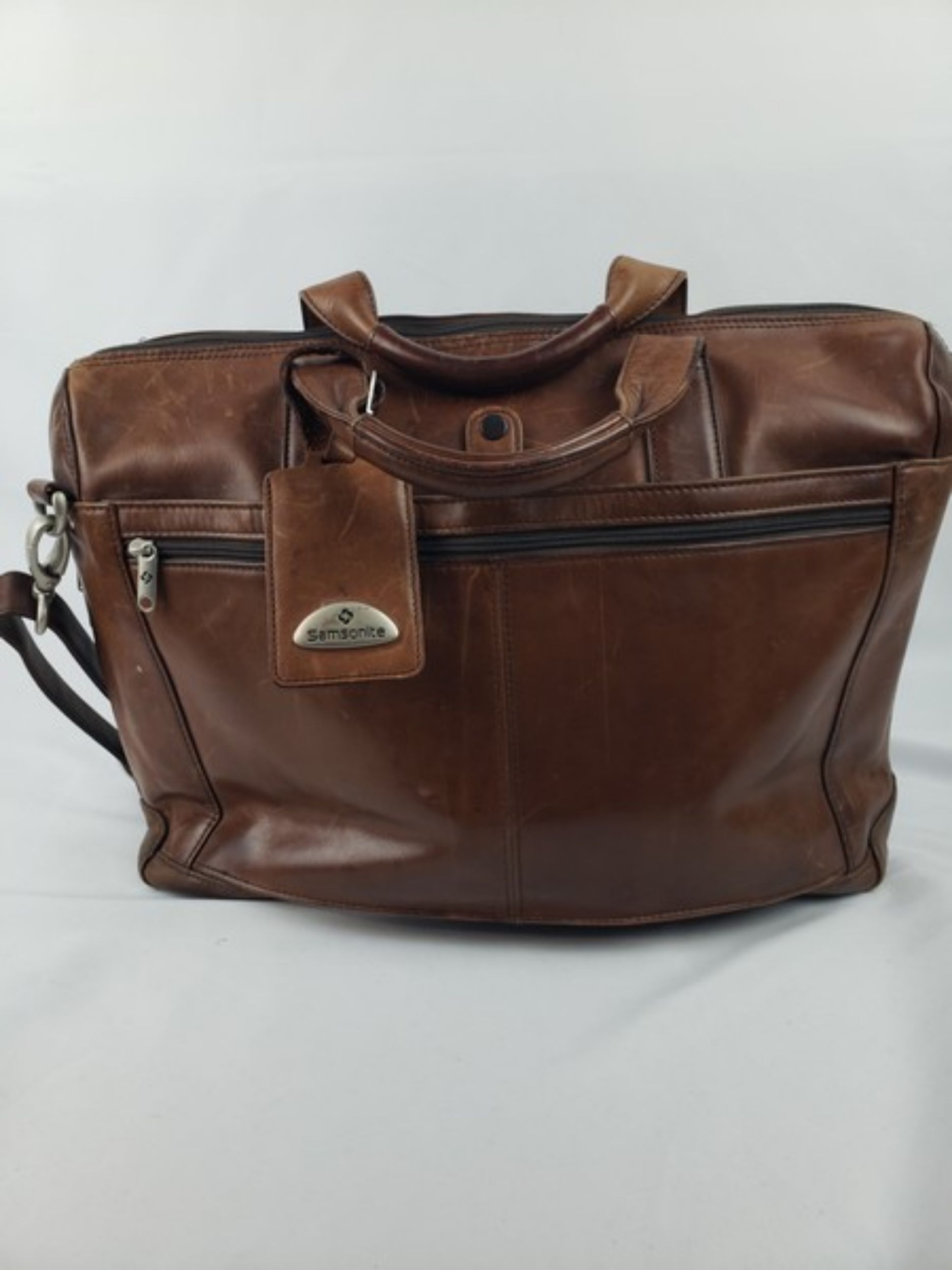 Picture of Vintage Samsonite Silhouette Bag | Brown Shoulder Carry-On Travel Tote