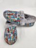 Picture of Skechers Women's BOBS Too Cozy - Doodle Parade Slip-On Slippers, Size 8.5 US, Gray Multi-Tone