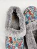 Picture of Skechers Women's BOBS Too Cozy - Doodle Parade Slip-On Slippers, Size 8.5 US, Gray Multi-Tone