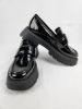 Picture of Women's Black Loafers, Size 8.5 US - Elegant and Comfortable Slip-On Shoes